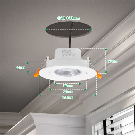 Directional 9w Led Recessed Spot Downlights Vaulted Ceiling Led Spot