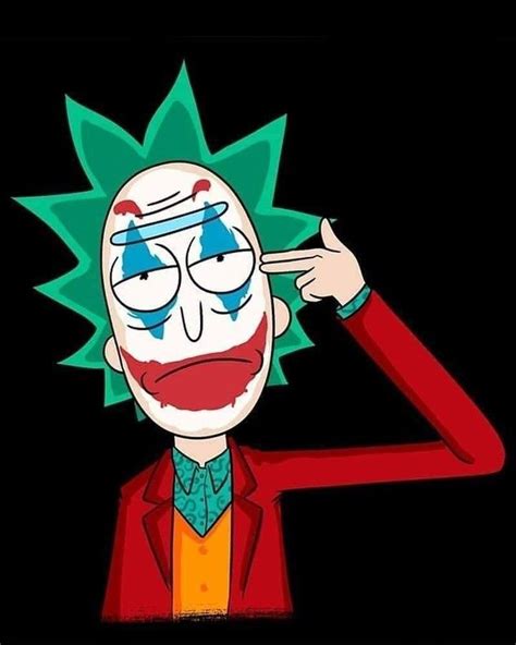 Rick Joker Iphone Wallpaper Rick And Morty Rick And Morty Stickers