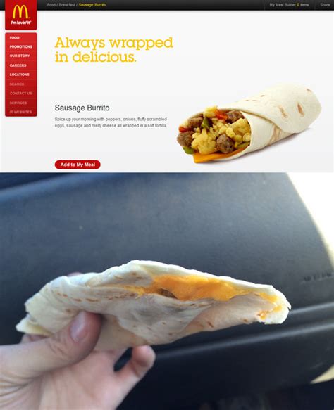 Made with fresh eggs, panera's lean take on a breakfast sandwich is packed with both protein and fiber. Expectation vs. Reality: Fast Food Edition - Wendy's ...