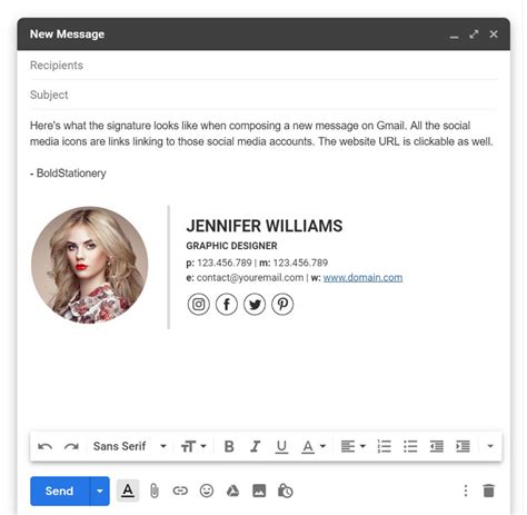 Create Professional Email Signatures That Stand Out Free Sample