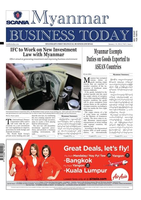 Myanmar Business Today Vol 2 Issue 1