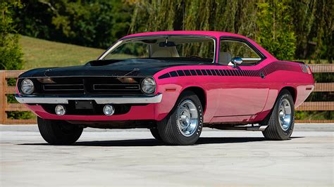 Pink 1970 Plymouth Aar Cuda Sells For Record Price At Auction