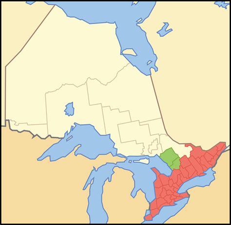 Ontario is a canadian province bounded by manitoba to the west, hudson bay to the north, québec the capital city of ontario is toronto. Southern Ontario - Wikipedia
