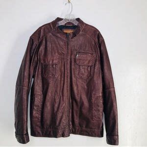 Decorative topstitching shapes this vegan leather moto jacket. Red Camel Jackets & Coats | Leather Men Moto Buffer Style ...