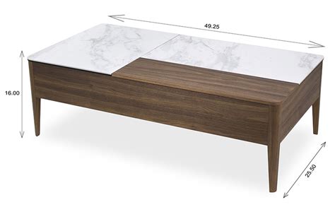 For example, if your couch is 6 feet long, you will want to purchase a coffee table that is 4 feet long. Norman Coffee Table - ScanDesigns Furniture