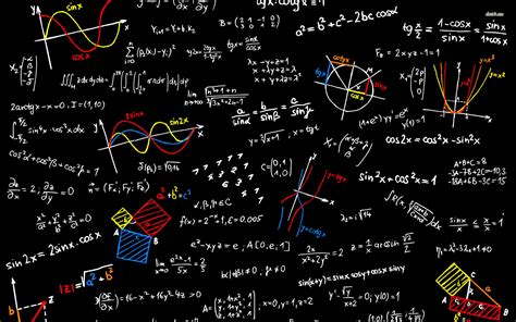 Blackboard With Mathematics Sketches Vector Illustration Maths Times