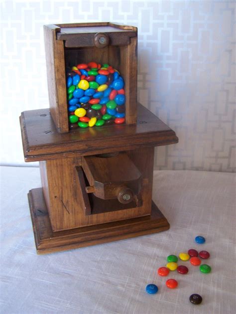 Vintage All Wood Candy Dispenser By Wheretherobinsings On Etsy