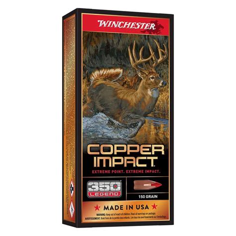 Winchester Copper Impact 350 Legend 150gr Extreme Point Rifle Ammo 20