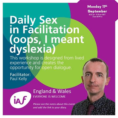 Daily Sex In Facilitation Oops I Meant Dyslexia Facilitation Week