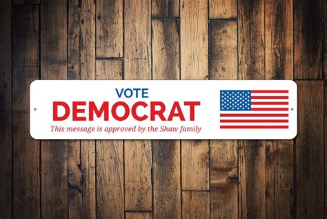 Vote Republican Sign Democratic Sign Political Party Sign Etsy