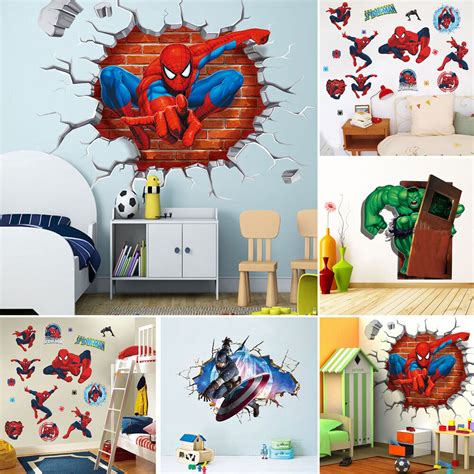 All of these are budget friendly diy decor ideas. Super Hero Avengers Mural Vinyl Wall Decal Stickers Kids ...
