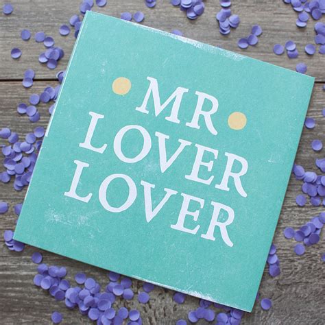 Mr Lover Lover Card By Zoe Brennan