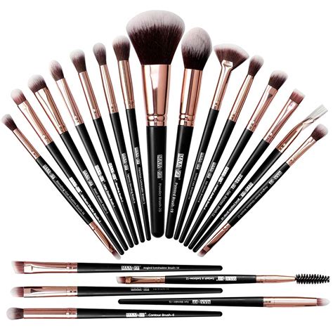 MAANGE Professional Makeup Brush Set 20 Pcs Foundation Eyeshadow Blush