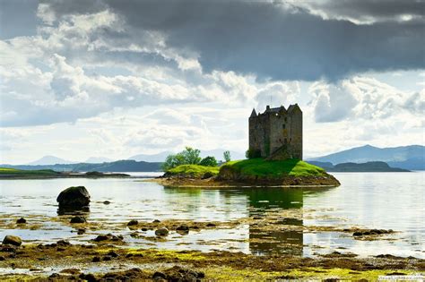 Scotland Castle Stalker Argyll And Bute Scottish Landscape Scotland