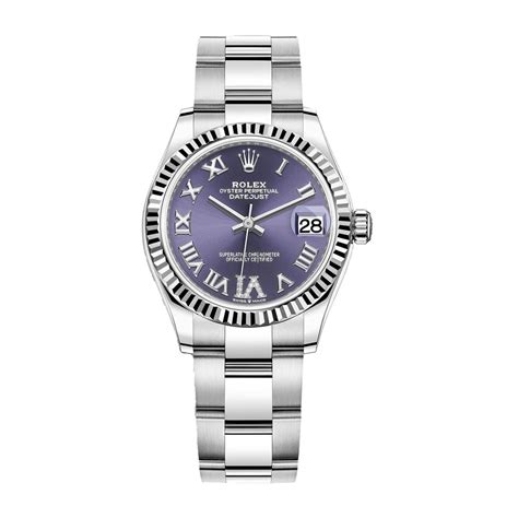 Rolex Datejust 278274 0025 Purple Roman Dial With Luminescent Markers