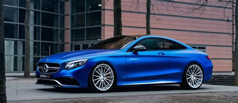 2017 Mercedes Amg S63 Coupe By Fostlade Is Dripping Blue Chrome Car