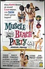 MUSCLE BEACH PARTY, Original Frankie Avalon, Annette Funicello Vintage ...
