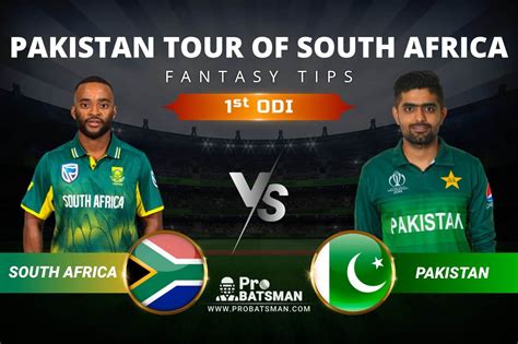 Sa Vs Pak Dream11 Prediction South Africa Vs Pakistan 1st Odi Playing