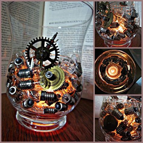 Diy Simply Steampunk Candle Holder Steam Punk Inspirations And Ideas