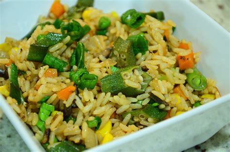 Okra Fried Rice Recipe Vegan Caribbean Recipes