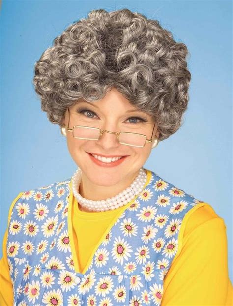 yo momma wig old lady costume granny costume womens wigs