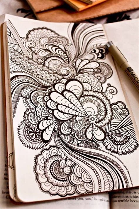 45 Creative Doodle Art Tutorials And Examples Zentangle Art Zentangle