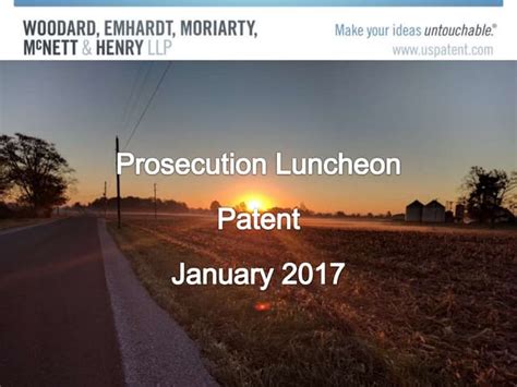 2017 January Patent Prosecution Lunch Ppt
