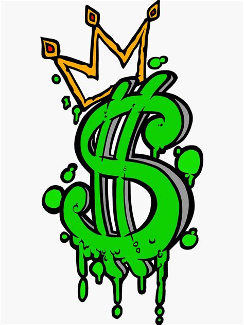 Cash Is King Sticker For Sale By Elduderino98 Redbubble