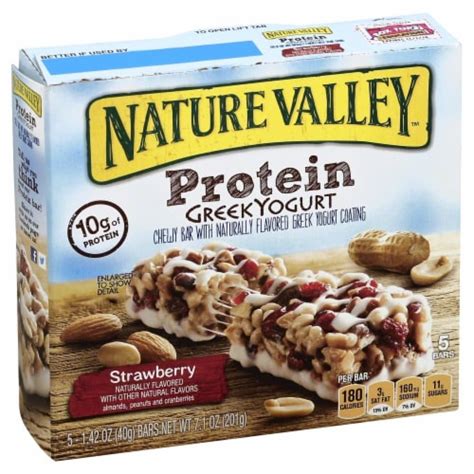 Nature Valley Strawberry Greek Yogurt Protein Bar 5 Ct 142 Oz Kroger