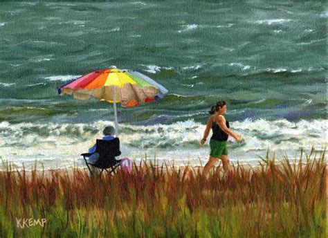 Beach Umbrella Kathie Kemp Studio