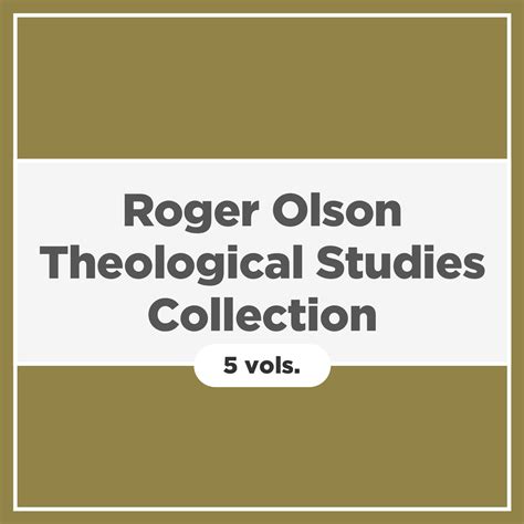 Roger Olson Theological Studies Collection 5 Vols Verbum