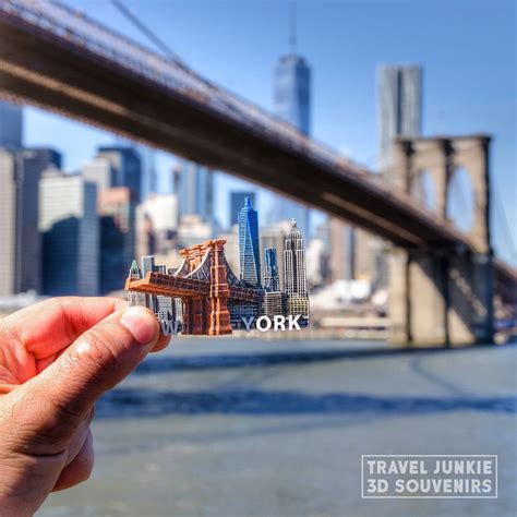 Nyc Brooklyn Bridge 3d Souvenir Travel Junkie 3d Souvenirs Souvenir