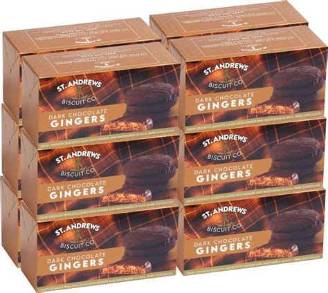 Dark Chocolate Ginger Biscuits 12 X 130g Boxes Light Crumbly