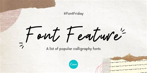 Best Calligraphy Fonts On Canva