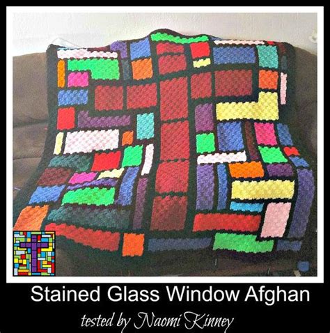 Stained Glass Cross Afghan C2c Crochet Pattern Written Row Etsy