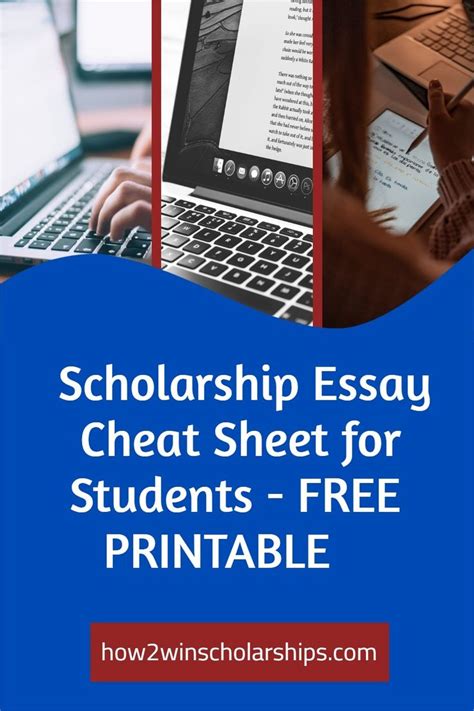 Scholarship Essay Cheat Sheet For Babes FREE PRINTABLE In Scholarships For College