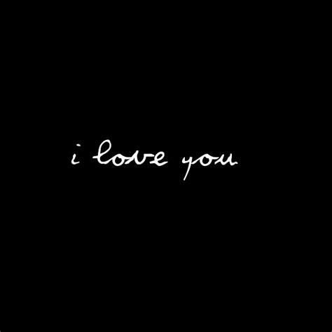 I Love You Black White Words Graphic Love Story In Black And White