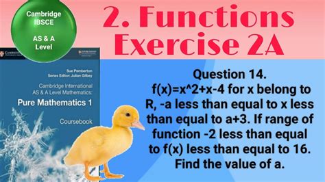 f x x 2 x 4 for x belong to r a less than equal to x less than equal to a 3 if range of