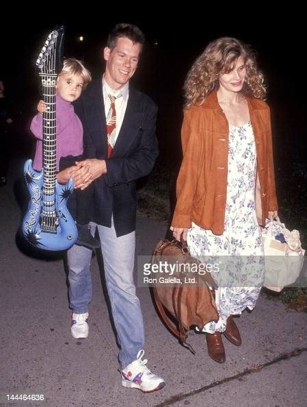 Actor Kevin Bacon Wife Kyra Sedgwick And Son Travis Bacon Attend The
