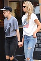 KRISTEN STEWART and STELLA MAXWELL Hold Hands Out in New York 08/31 ...