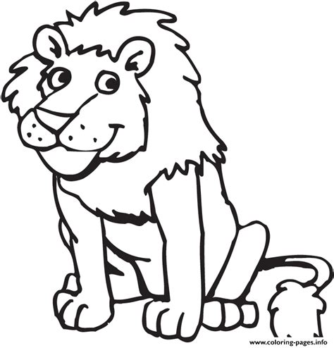 Lion Preschool S Zoo Animals9415 Coloring Pages Printable