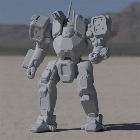 For those that don't know its a fantastic mac 3d rendering package. 3D Printable ACH-Prime Arctic Cheetah for Battletech by ...