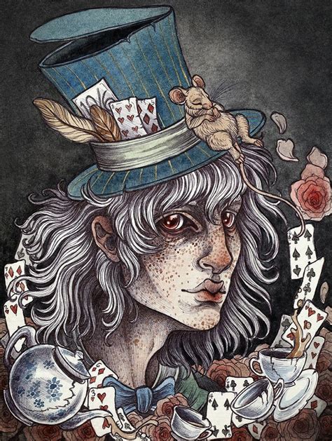Mad Hatter Art By Caitlin Hackett Alice In Wonderland Dark Art