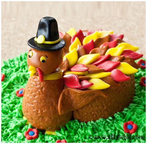 Learn To Make A Cute Turkey Cake For Dessert On Thanksgiving Using This Step By Step Tutorial