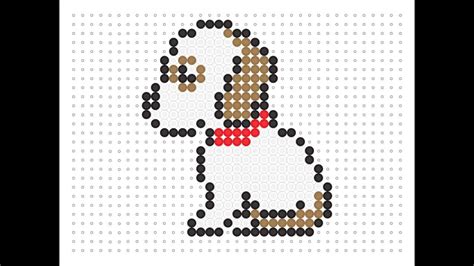 Hama Bead Dog (Animal Series 2 #6) - YouTube Design of the week | hama beads.