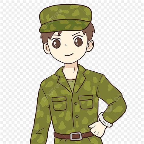 Cute Army Soldier Cartoon