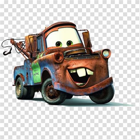 Mater Lightning Mcqueen Cars Pixar Car Transparent Background Png
