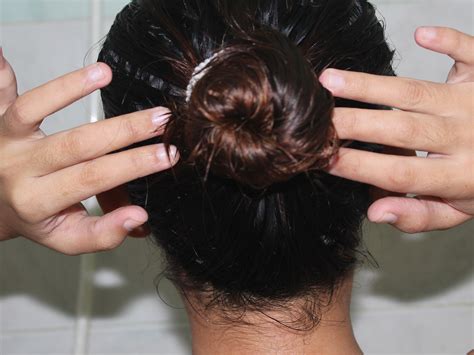 Put lemon juice mixed with honey onto your hair, leave mixture on your hair and sit wash your hair with normal shampoo. How to Highlight Dark Hair Naturally: 9 Steps (with Pictures)