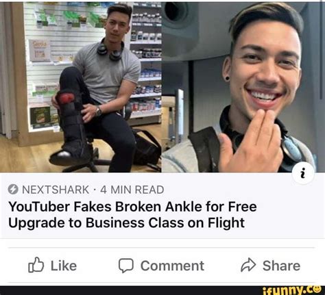 O Nextshark 4 Min Read Youtuber Fakes Broken Ankle For Free Upgrade To