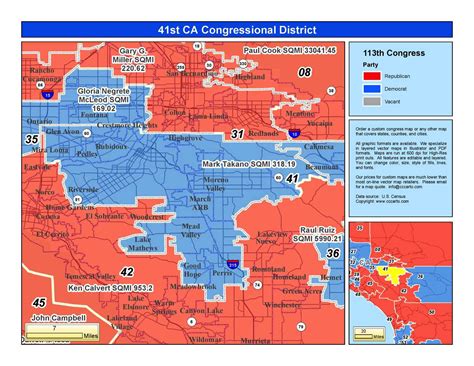 California 41st Congressional District Mark Takano D District